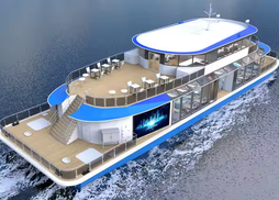 Luxury Steel Hull Tourist Sightseeing Passenger Ship